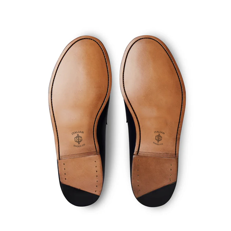 Classic Leather Burgundy Penny Loafer For Men