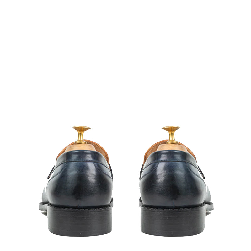 Leather Stacked Loafer for Man