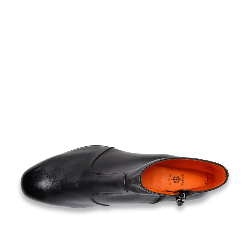 Premium Polished Leather Side Zipper Boot