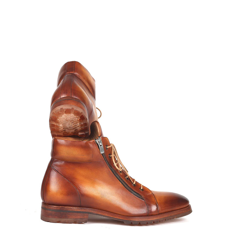Men Custom Handmade Leather Side Zipper Ankle Boot