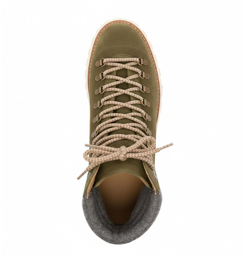 Lace-up suede Ankle Boots