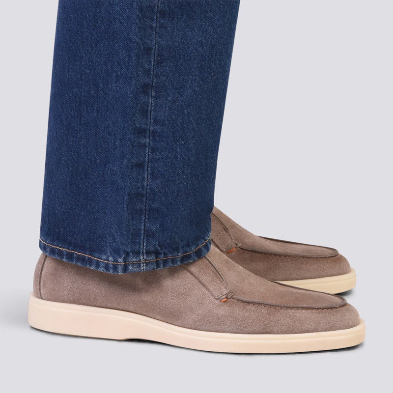 Natural Suede Loafer For Men