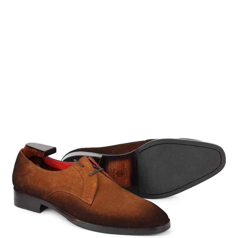 Suede Leather Two Eyelet Derby Shoe