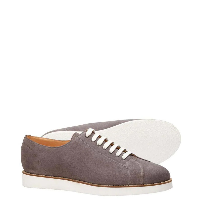 Classic Suede Lace-Up Grey Sneaker