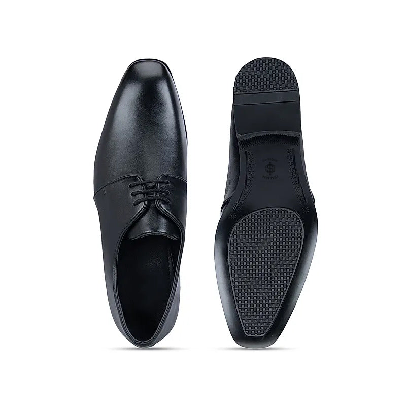 Plain Polished Shiny Leather Derby Shoe
