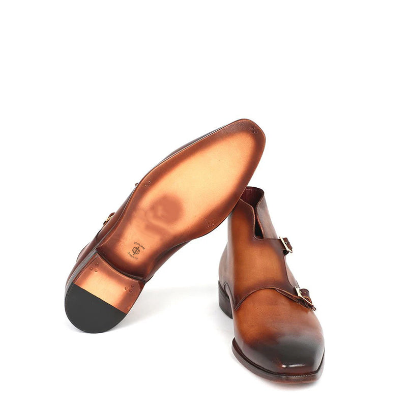 Pure Handmade Leather Double Monkstraps Shoe