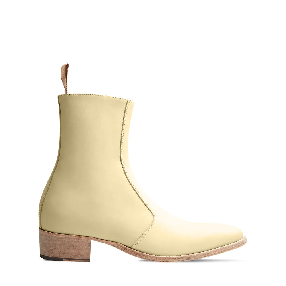 Side Zip Boot Natural Leather