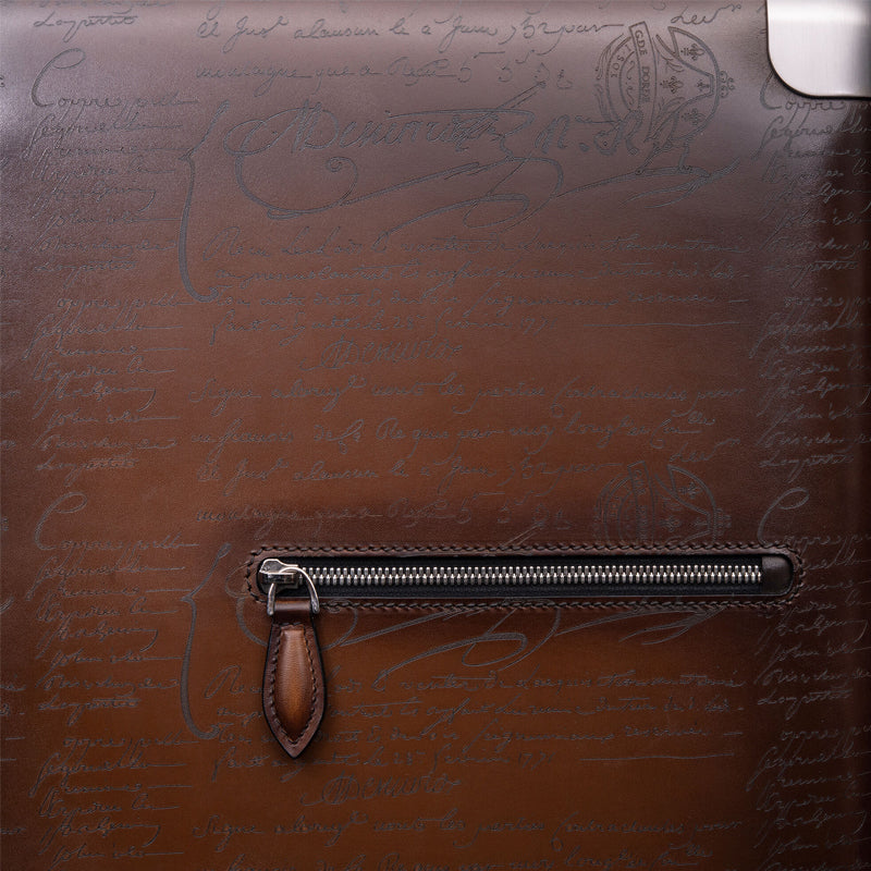 Luxury Eel Leather Trolley Case