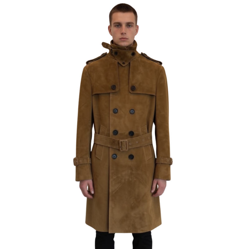 Vintage Suede Long Coat