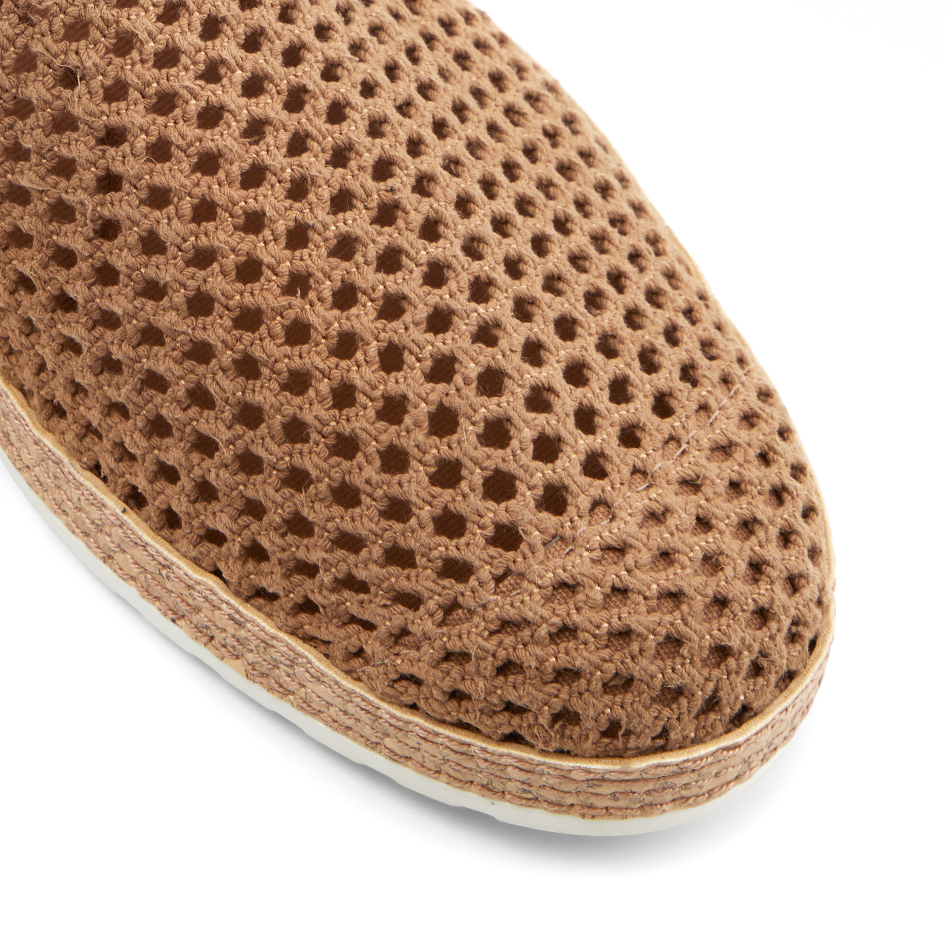 Brown Braided Thread Designer Loafers