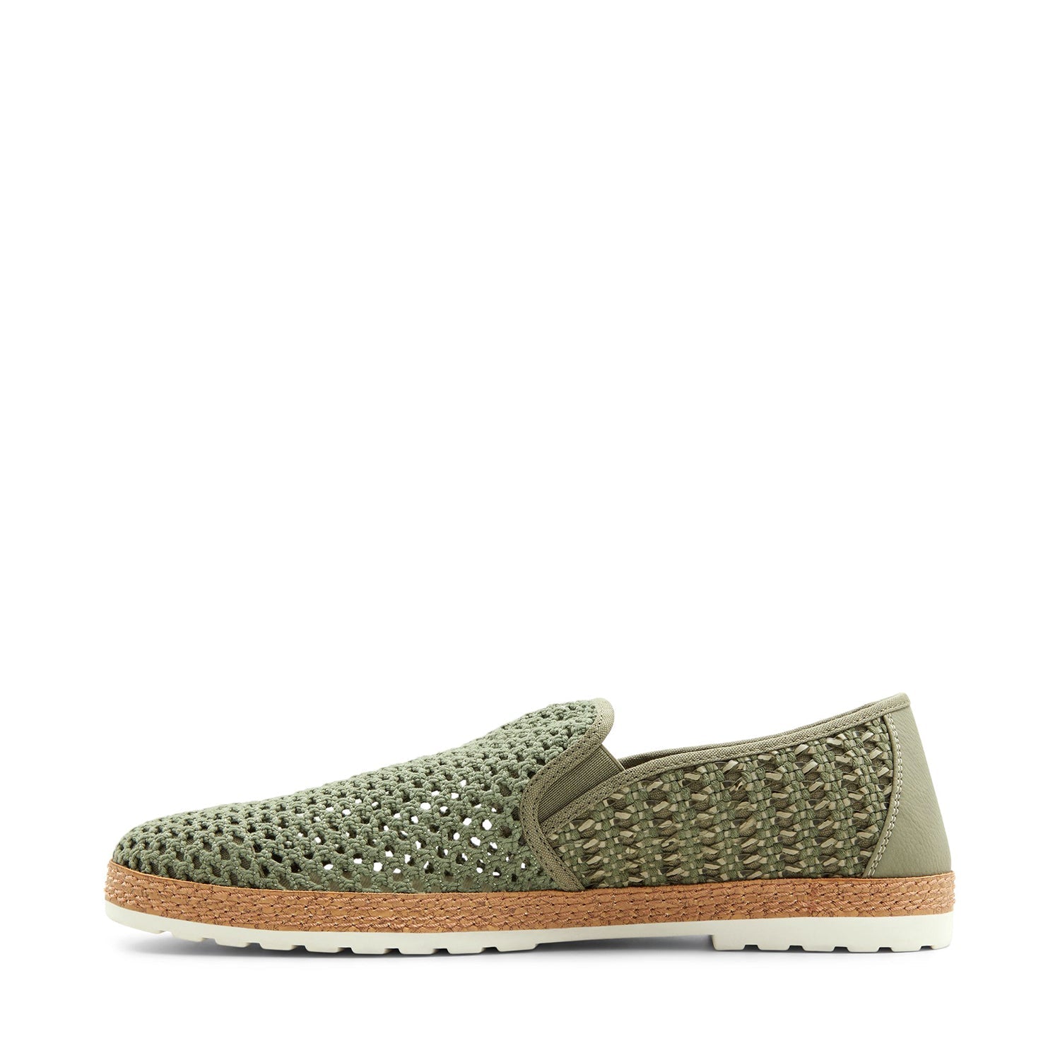 Green Braided Thread Designer Loafers