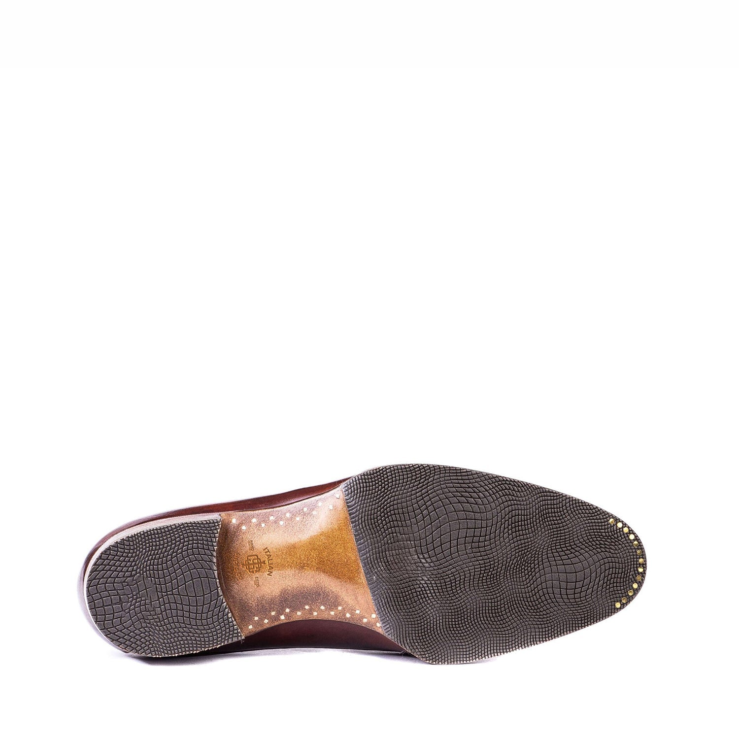 Men Leather Double Monk Straps Slip On Shoe
