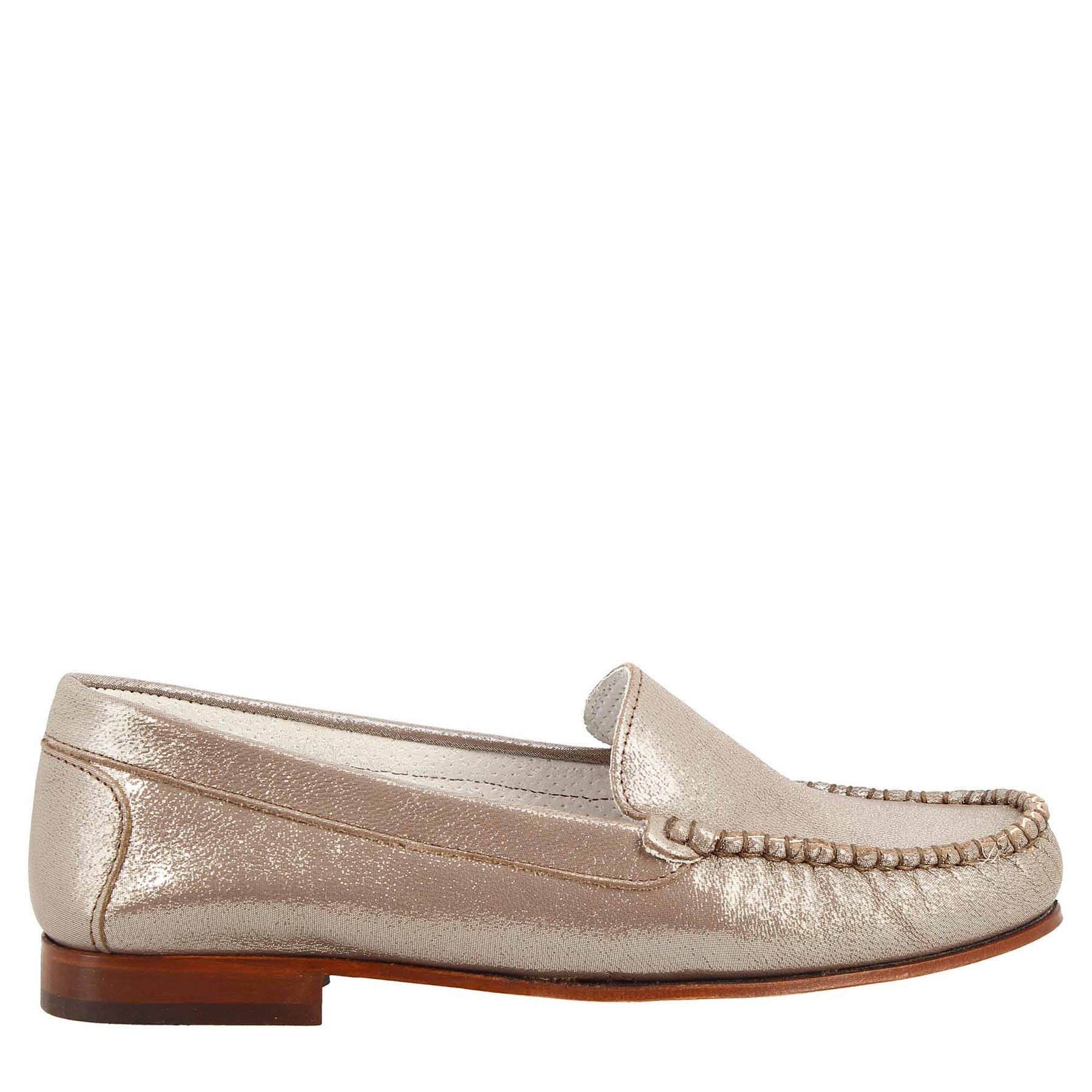 Platinum Leather Women's Loafers