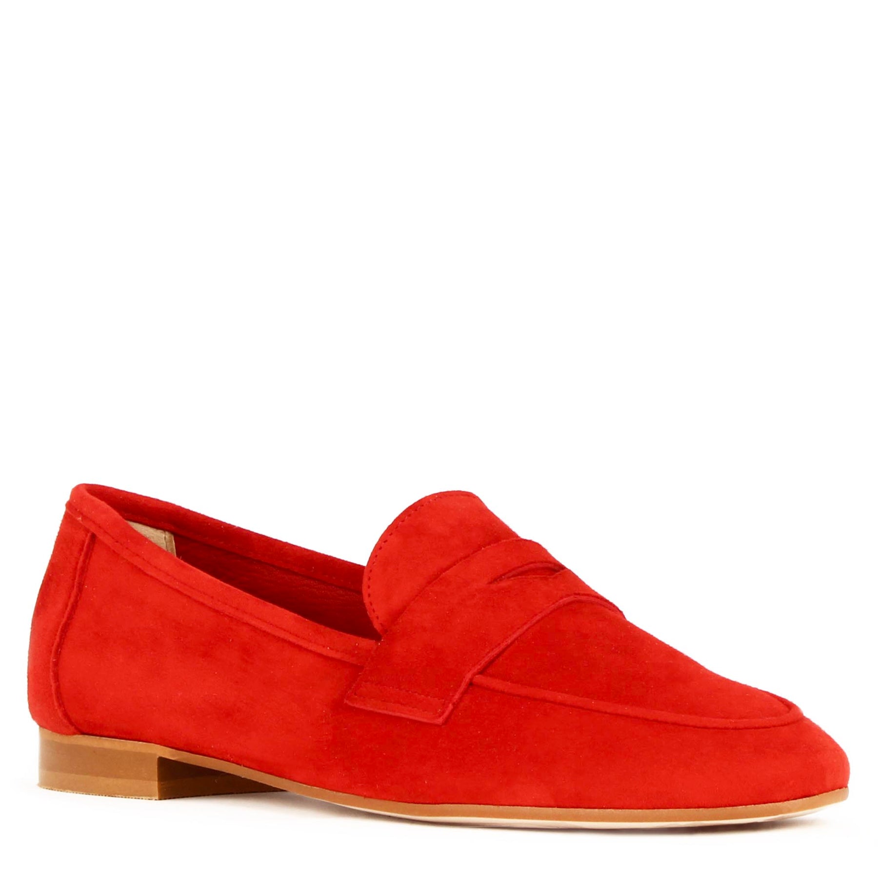 Red Suede Women's Moccasin