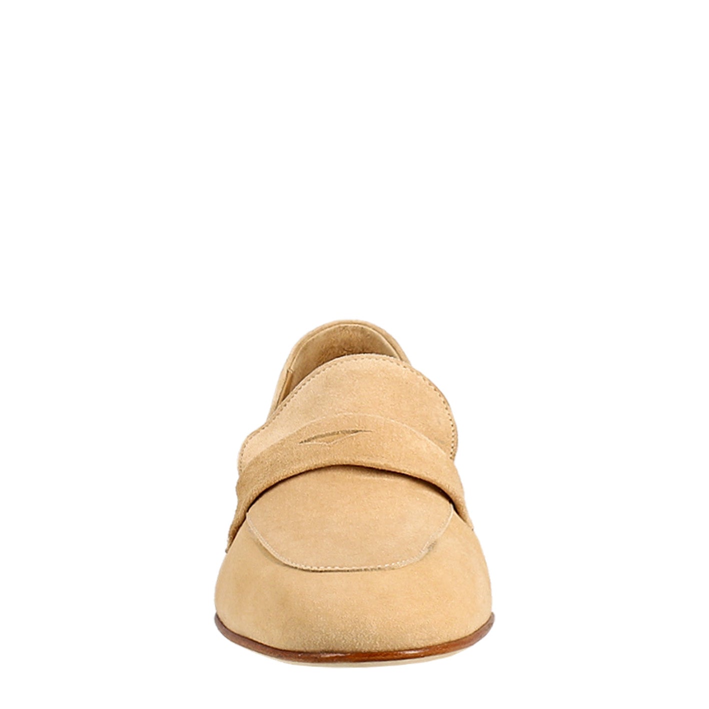 Beige Suede Women's Moccasin