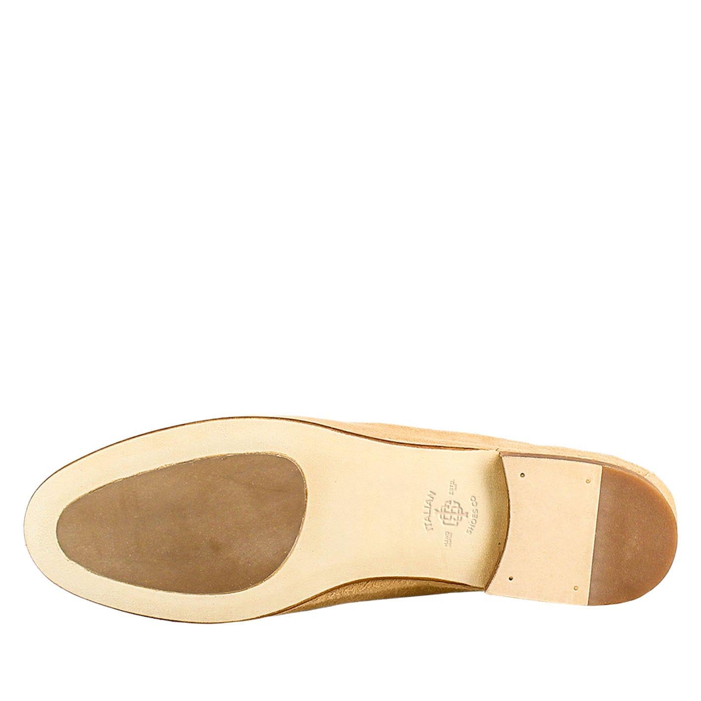 Beige Suede Women's Moccasin