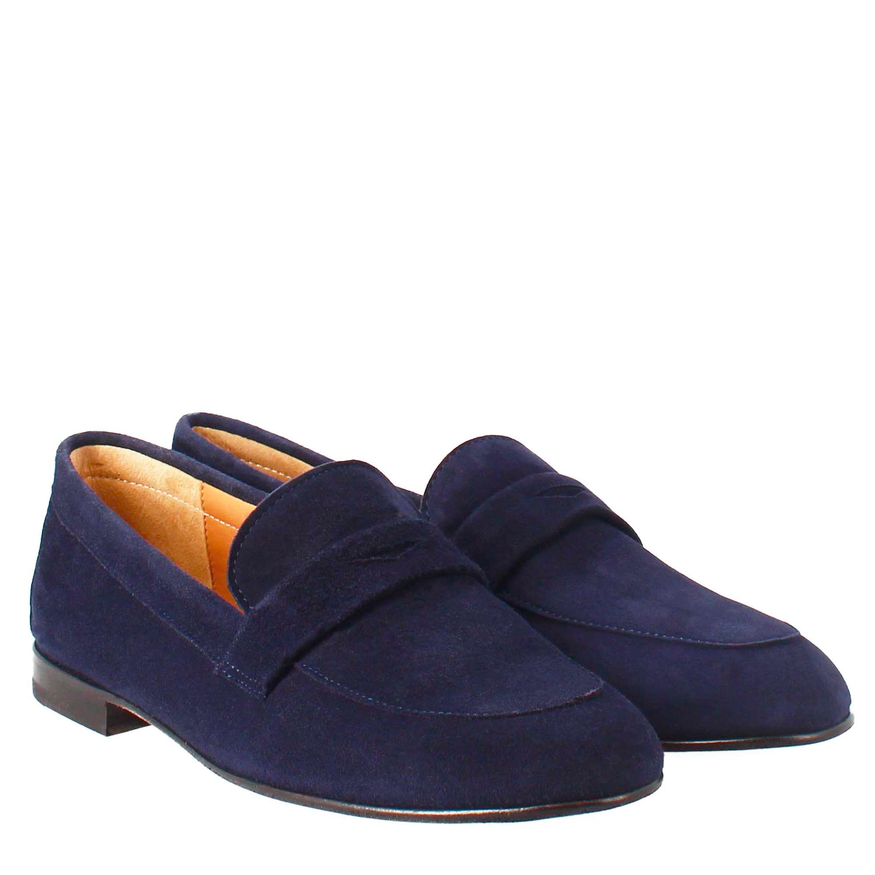 Blue Suede Women's Moccasin