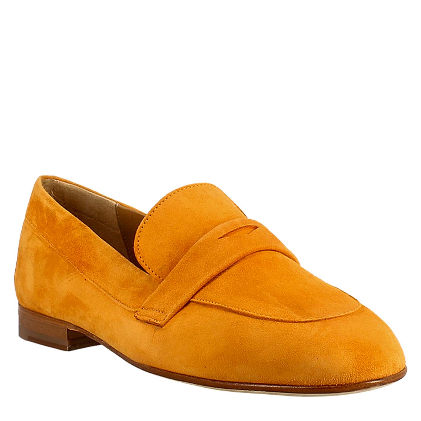 Orange Suede Women's Moccasin