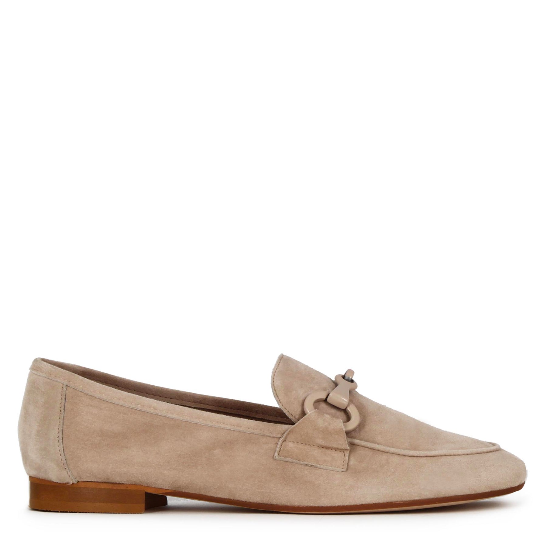 Women's Beige Suede Moccasin