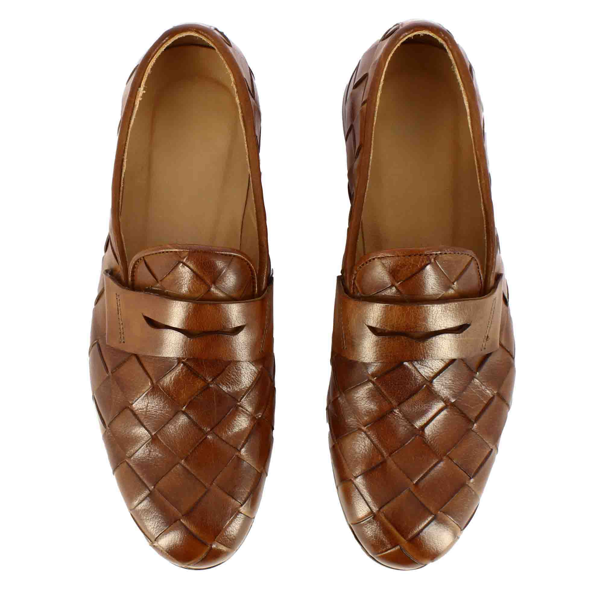 Vintage Loafer in Woven Leather