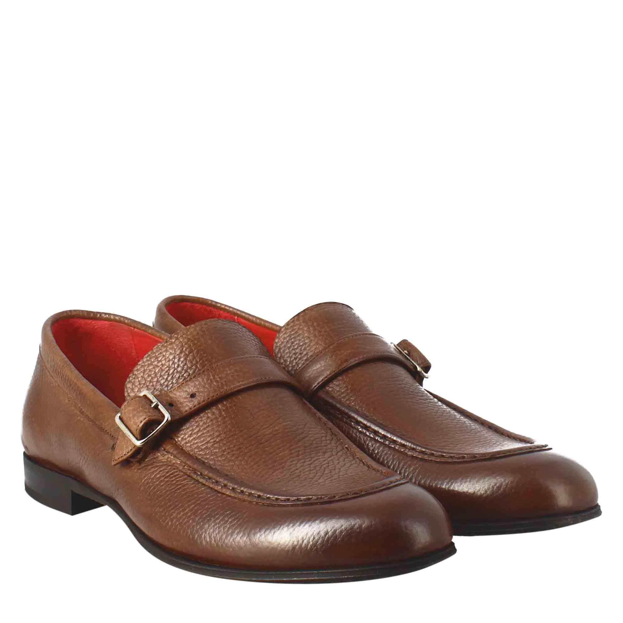 Brown Moccasin in Full Grain leather