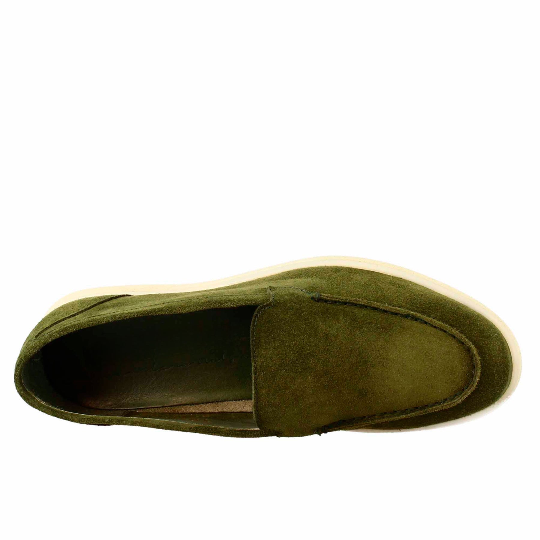 Flexible Green Suede Women's Moccasin