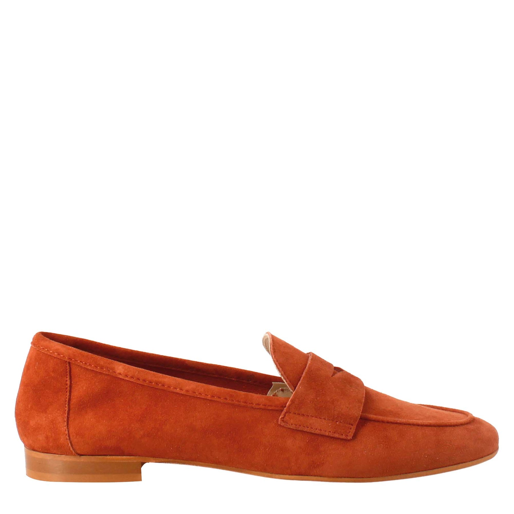 Orange Suede Women's Moccasin