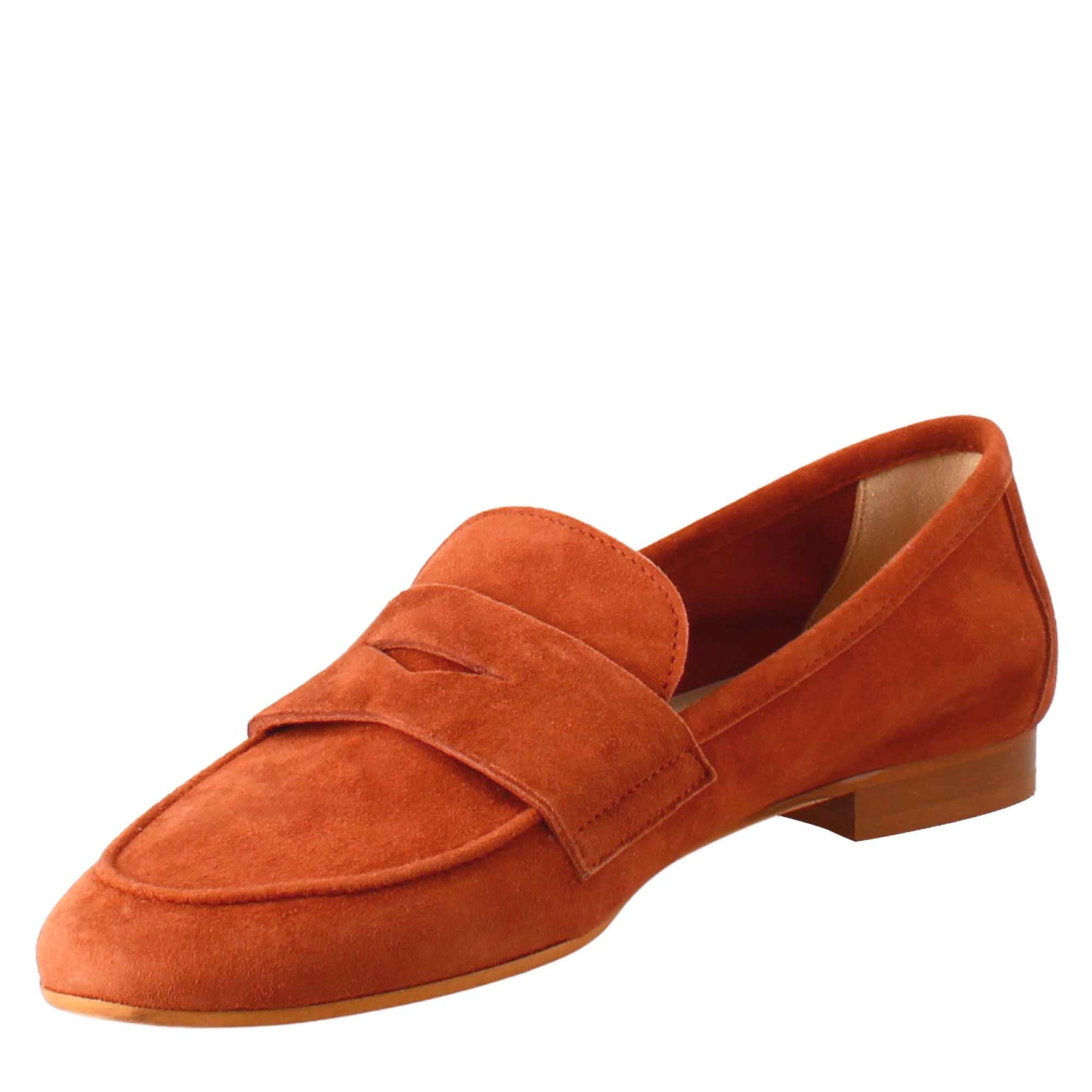 Orange Suede Women's Moccasin