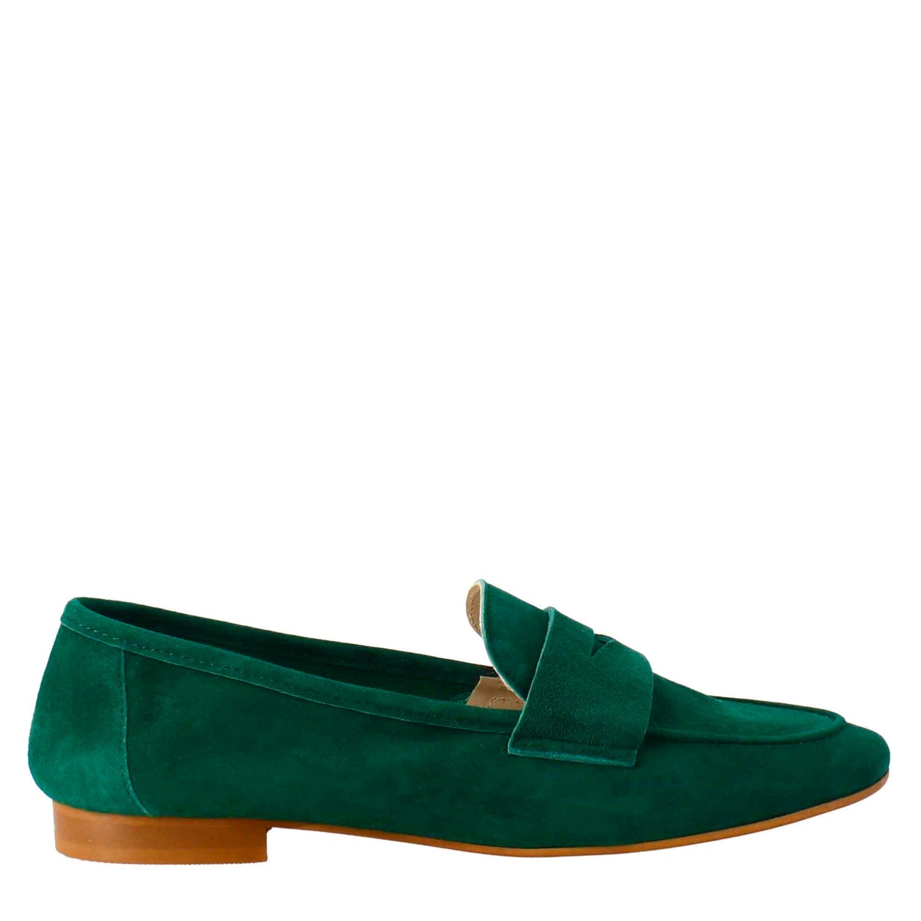 Green Suede Women's Moccasin