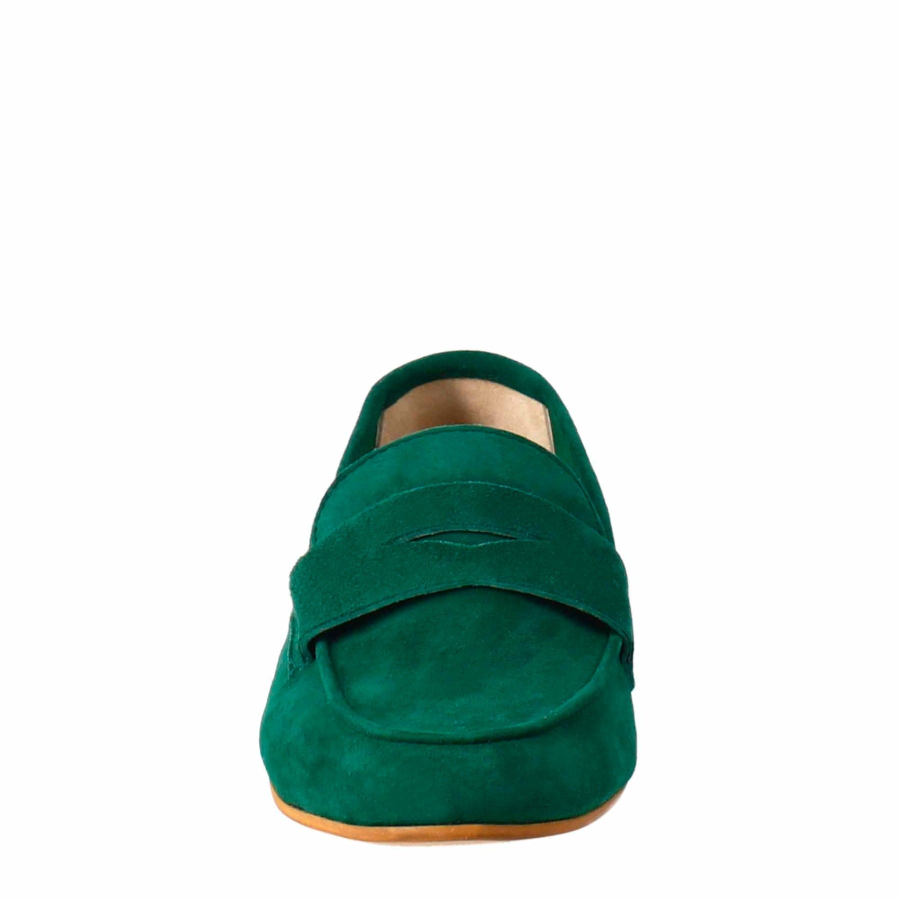 Green Suede Women's Moccasin