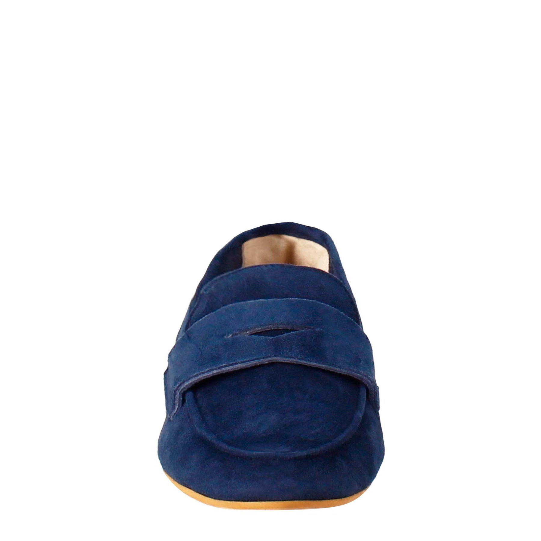 Dark Blue Suede Women's Moccasin
