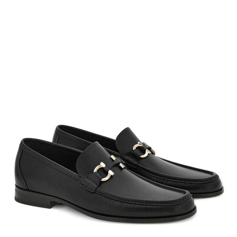 Black Leather Loafers