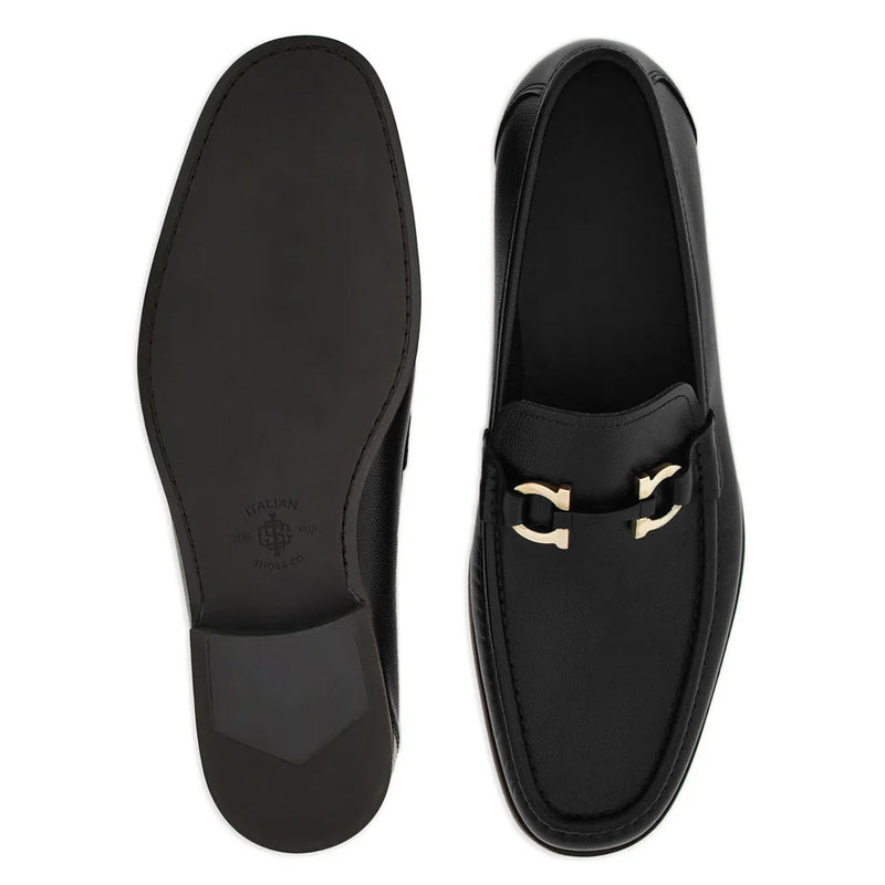 Classic Leather Horsebit Buckled Loafer for Men