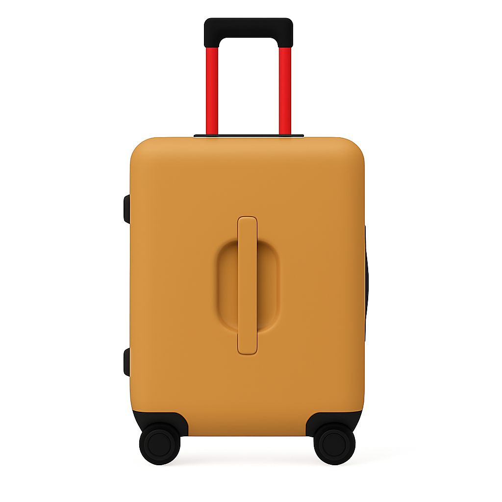 Luxury Wide Black Trolley Luggage Bag
