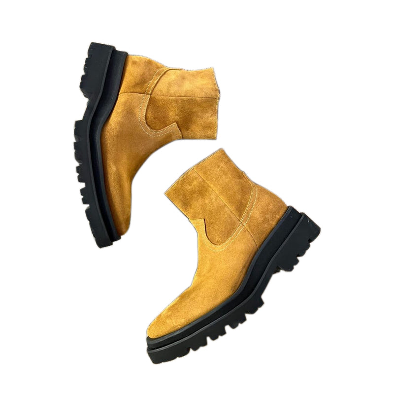 Suede Brick Booties for Men