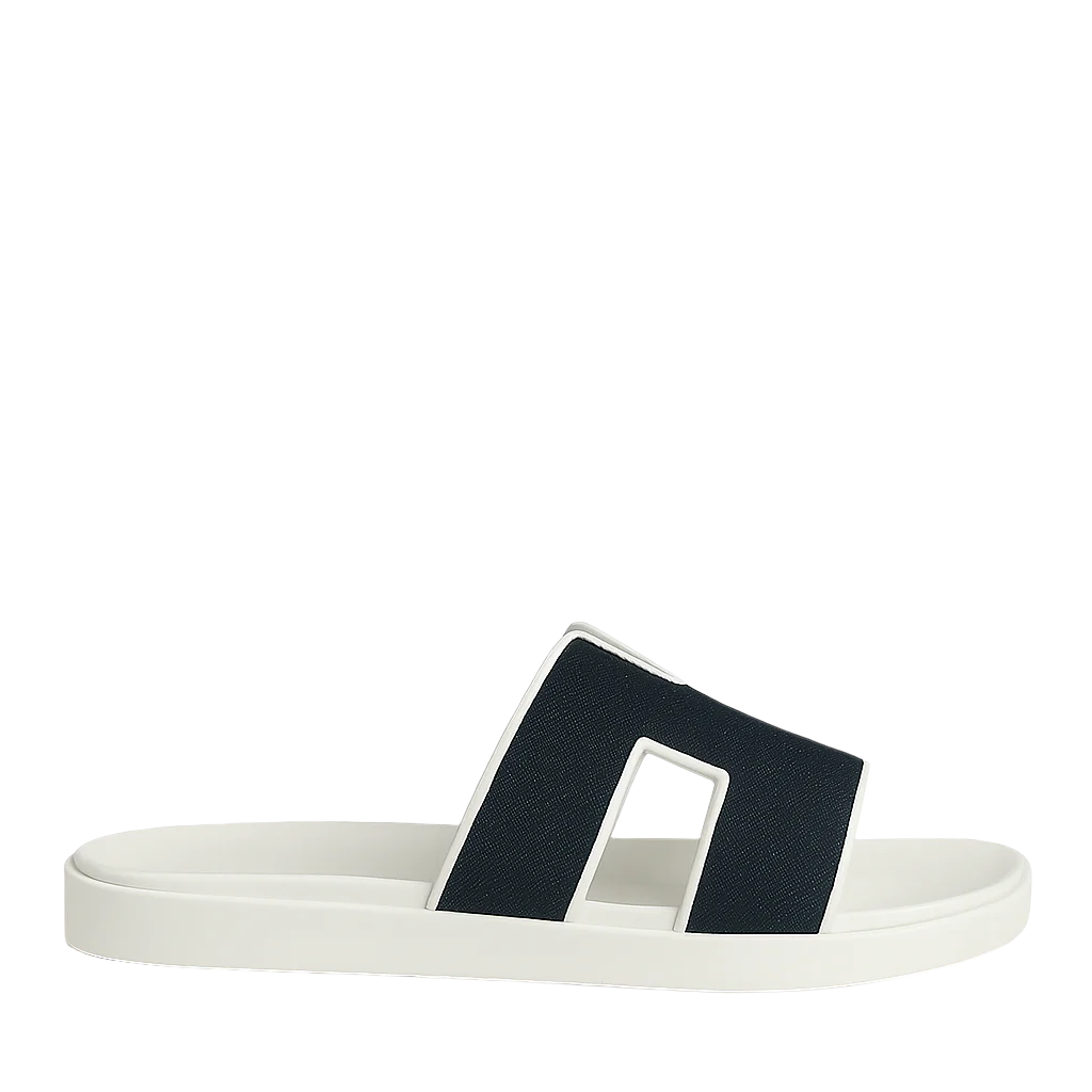 Haven Textured H Style Dual Slip On in Canvas Blue and White