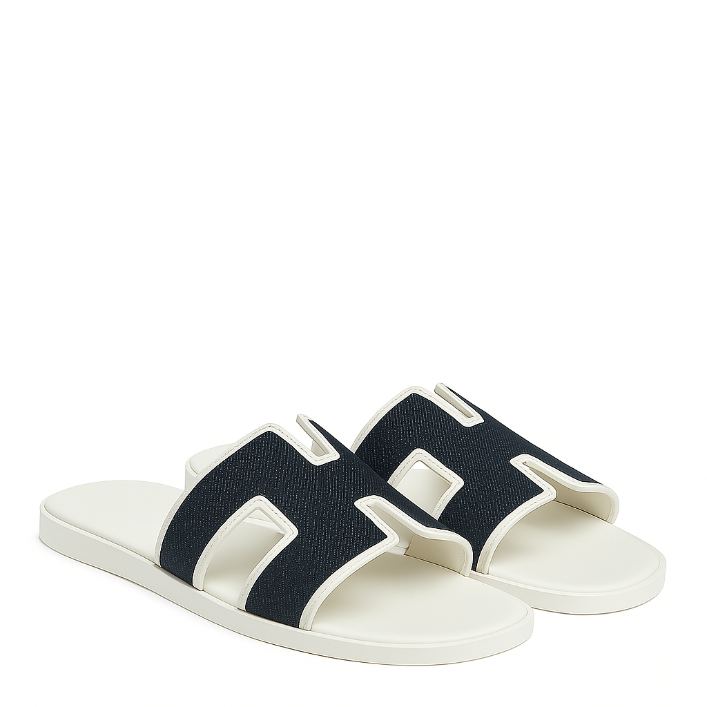 Haven Textured H Style Dual Slip-On in Canvas Blue and