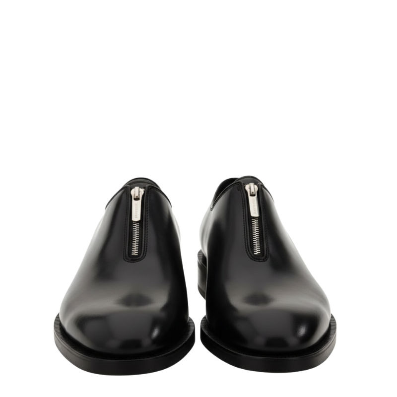 Italian Metallic Zipper Oxford