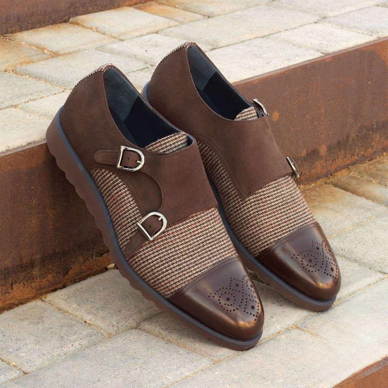 Opulent Oxfords Double Monk Shoe Dark