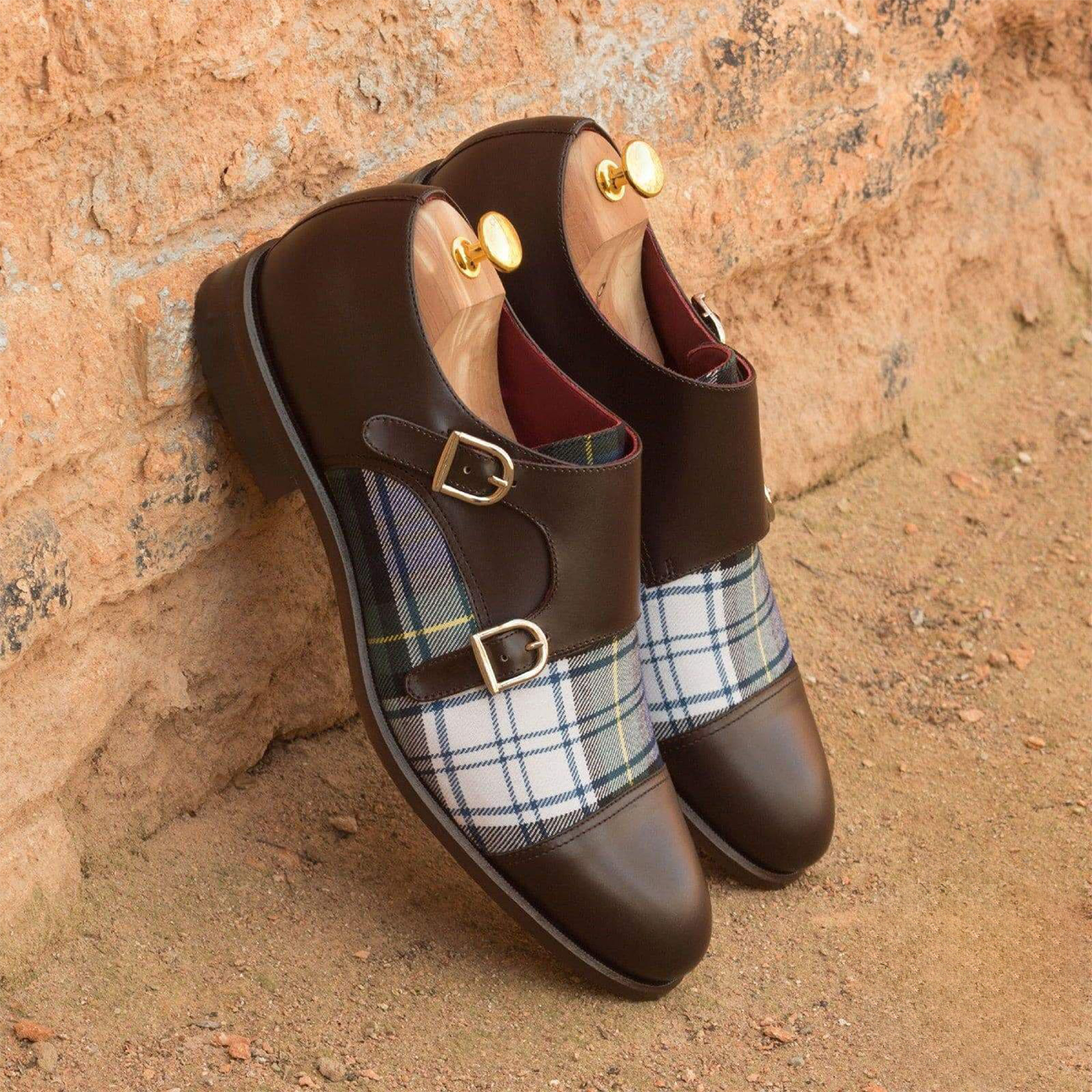 Timeless Tread Double Monk Shoe Dark
