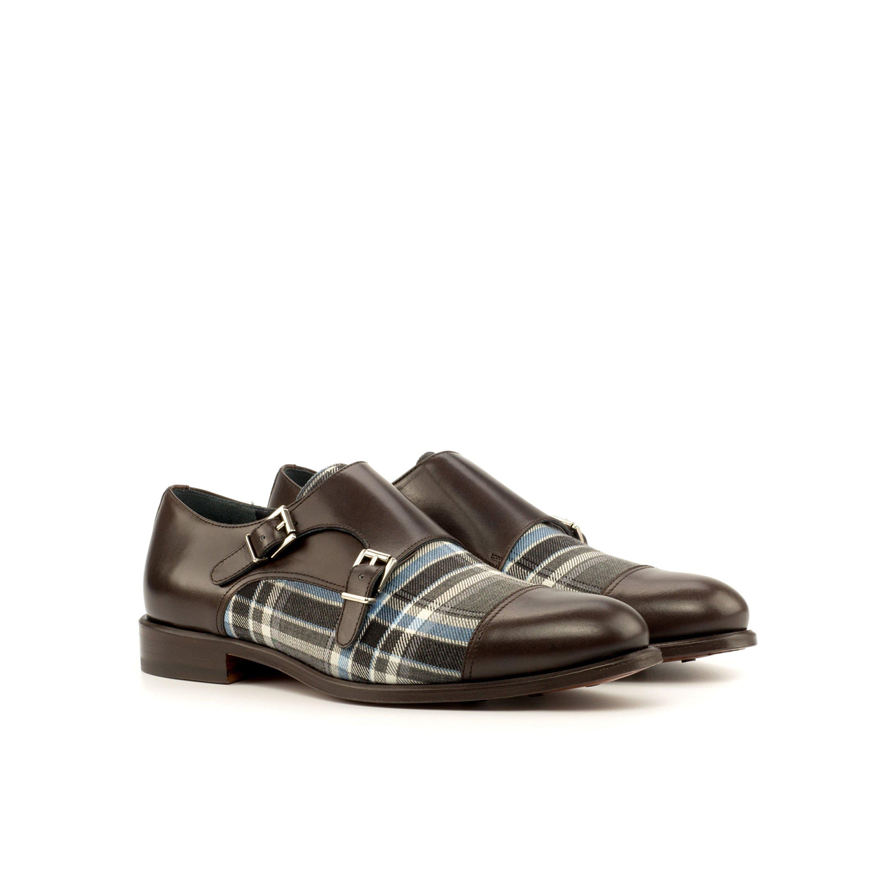 Stylish Synthesis Double Monk Shoe