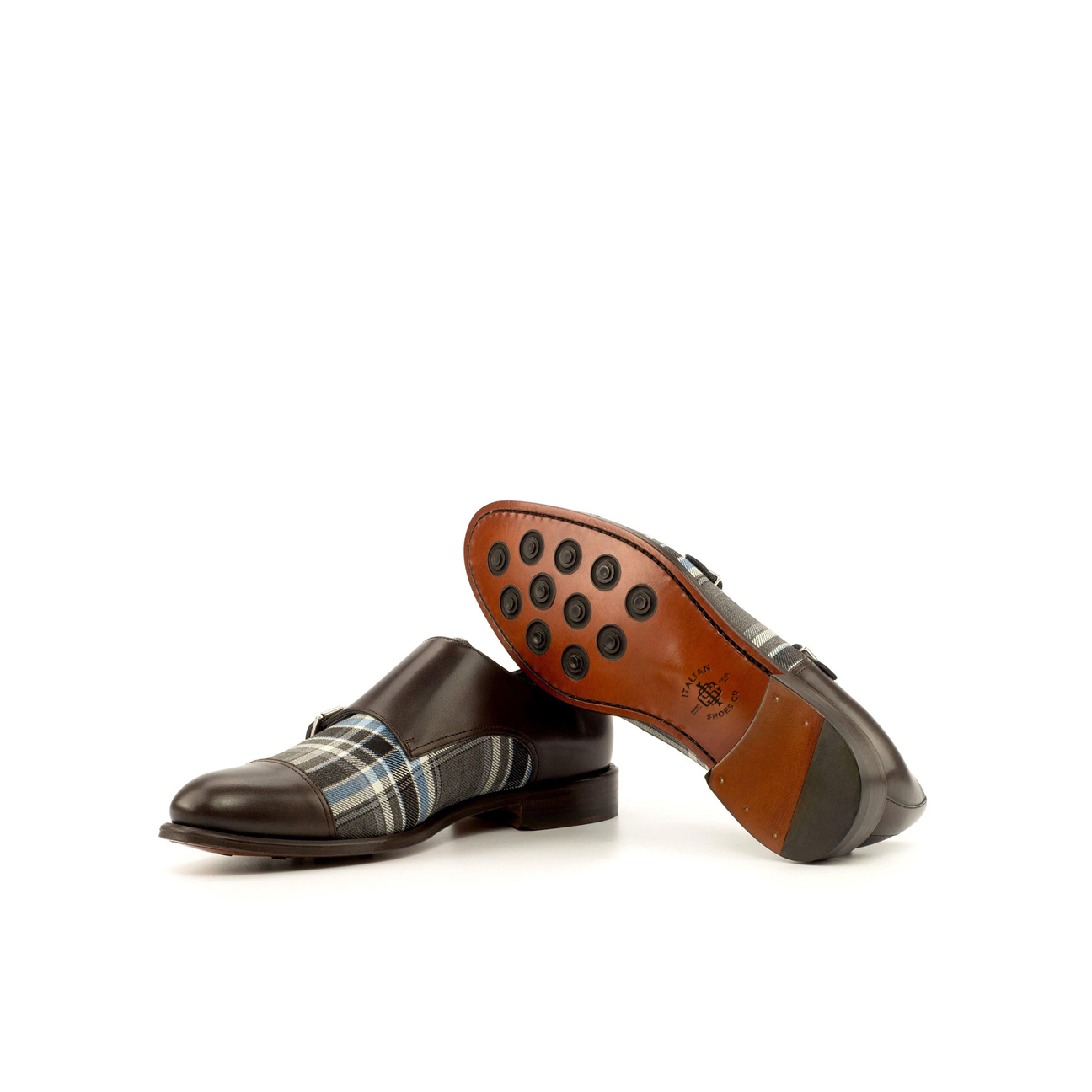 Stylish Synthesis Double Monk Shoe
