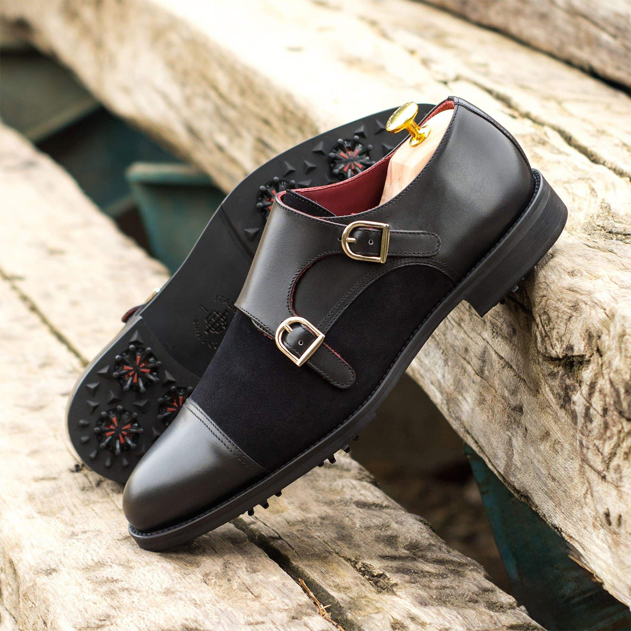 Zenith Zippers Double Monk Shoes