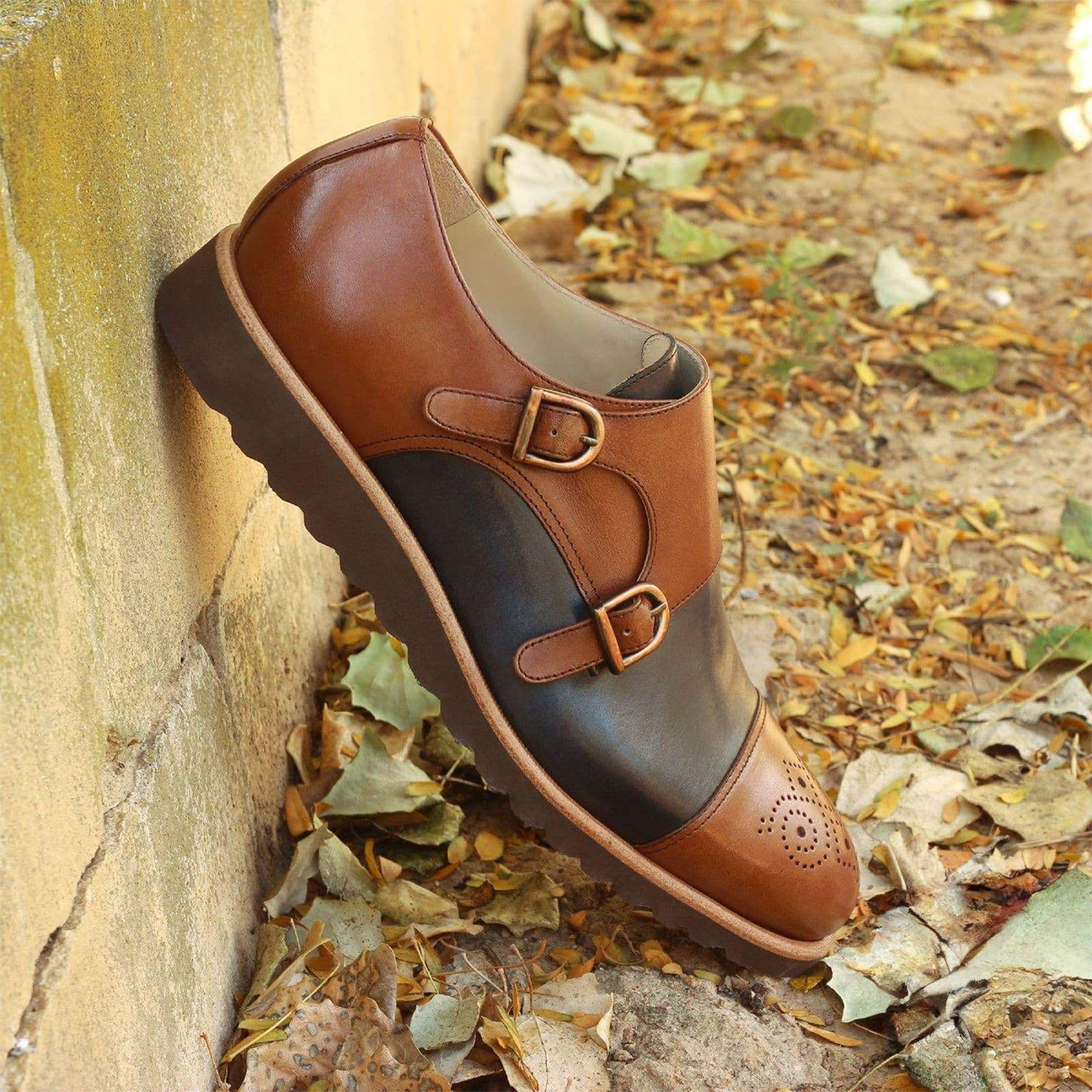 Stately Steppers Double Monk Shoe