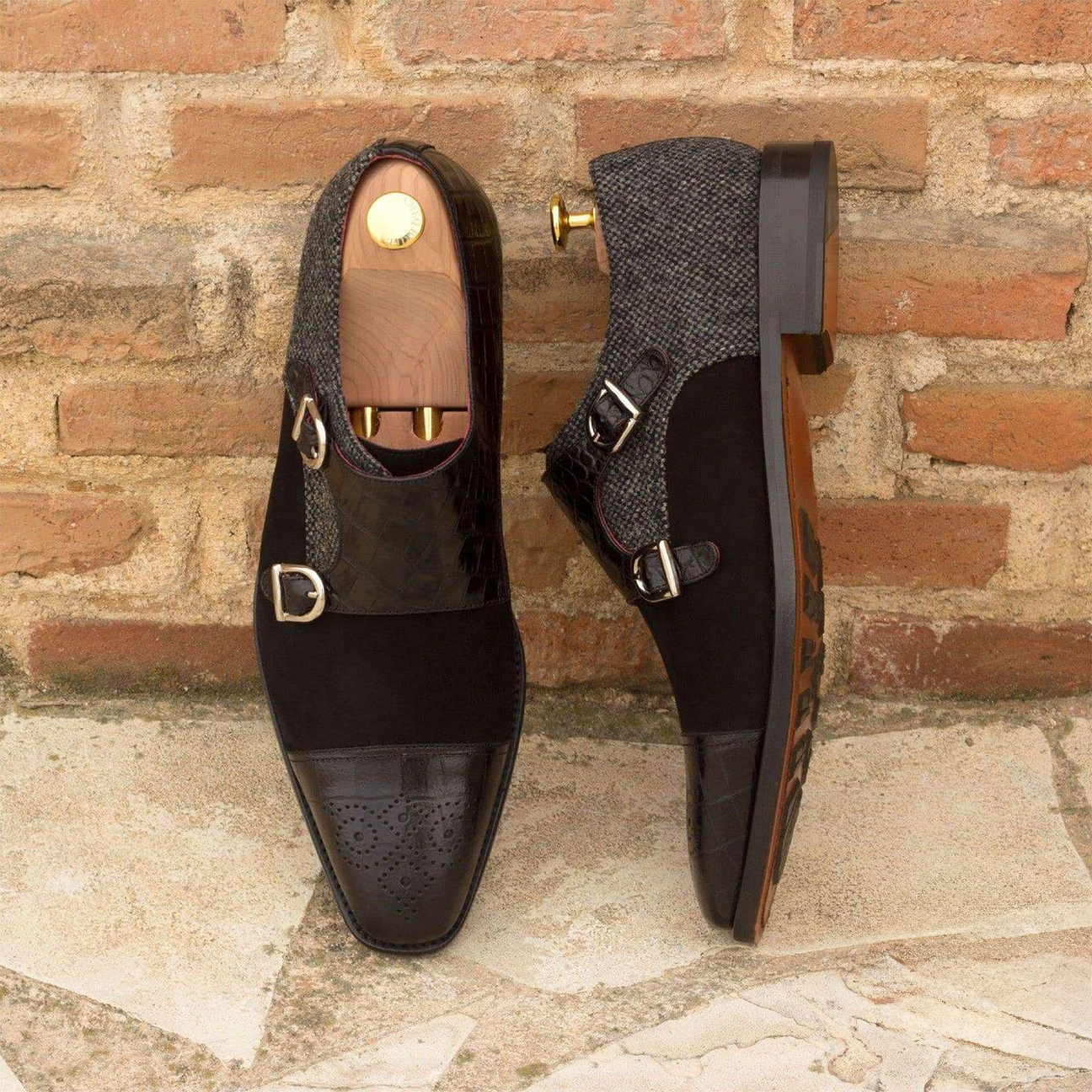 Nocturnal Nexus Double Monk Shoe