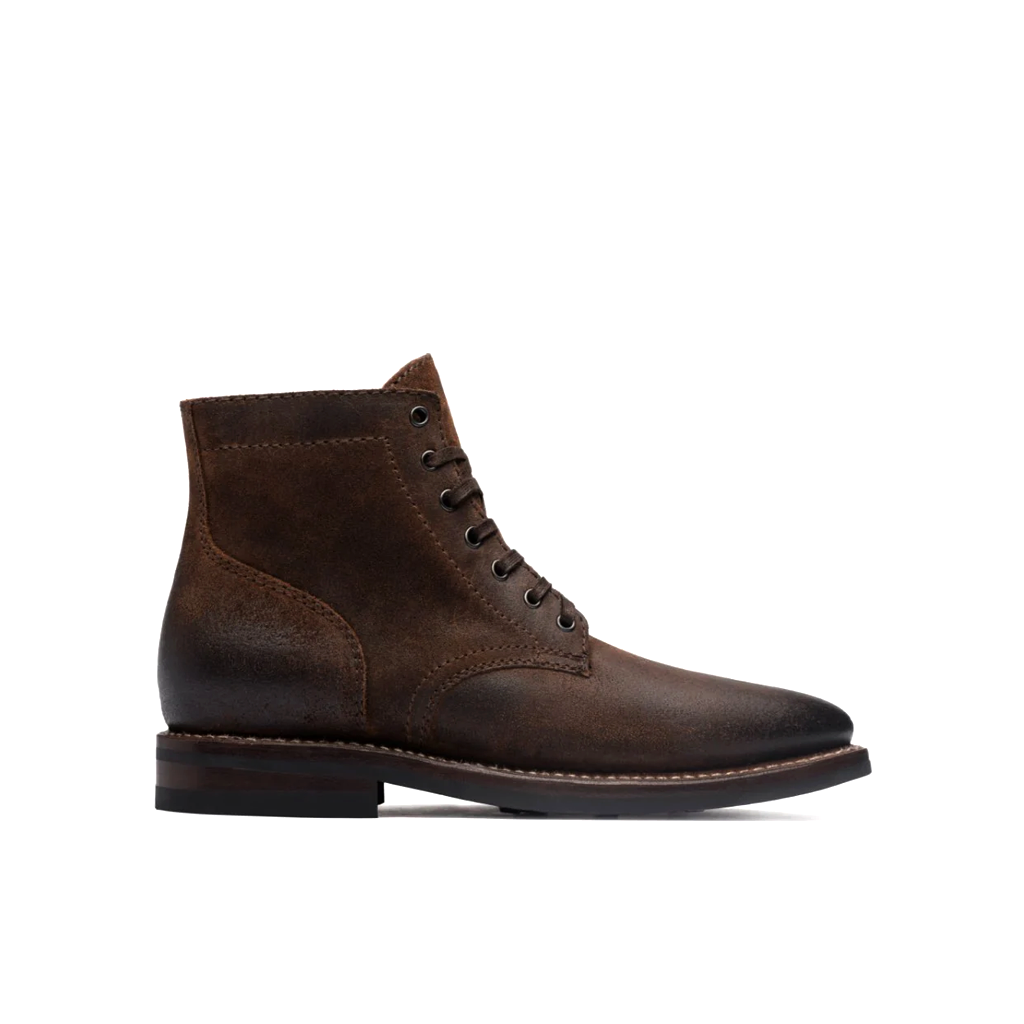 Men Suede Leather High-Top Biker Ankle Boots