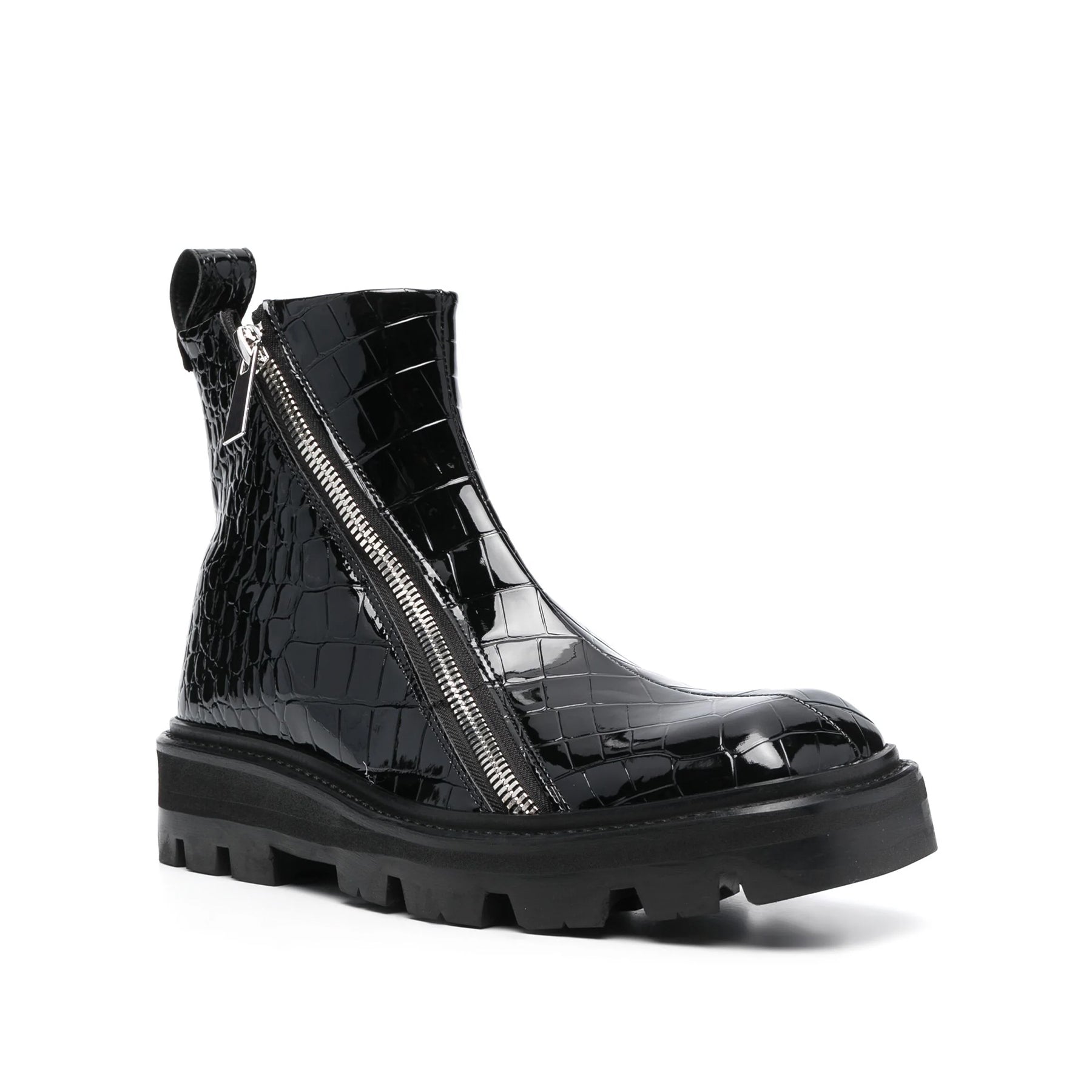 Selim Mock Croc Ankle Boots