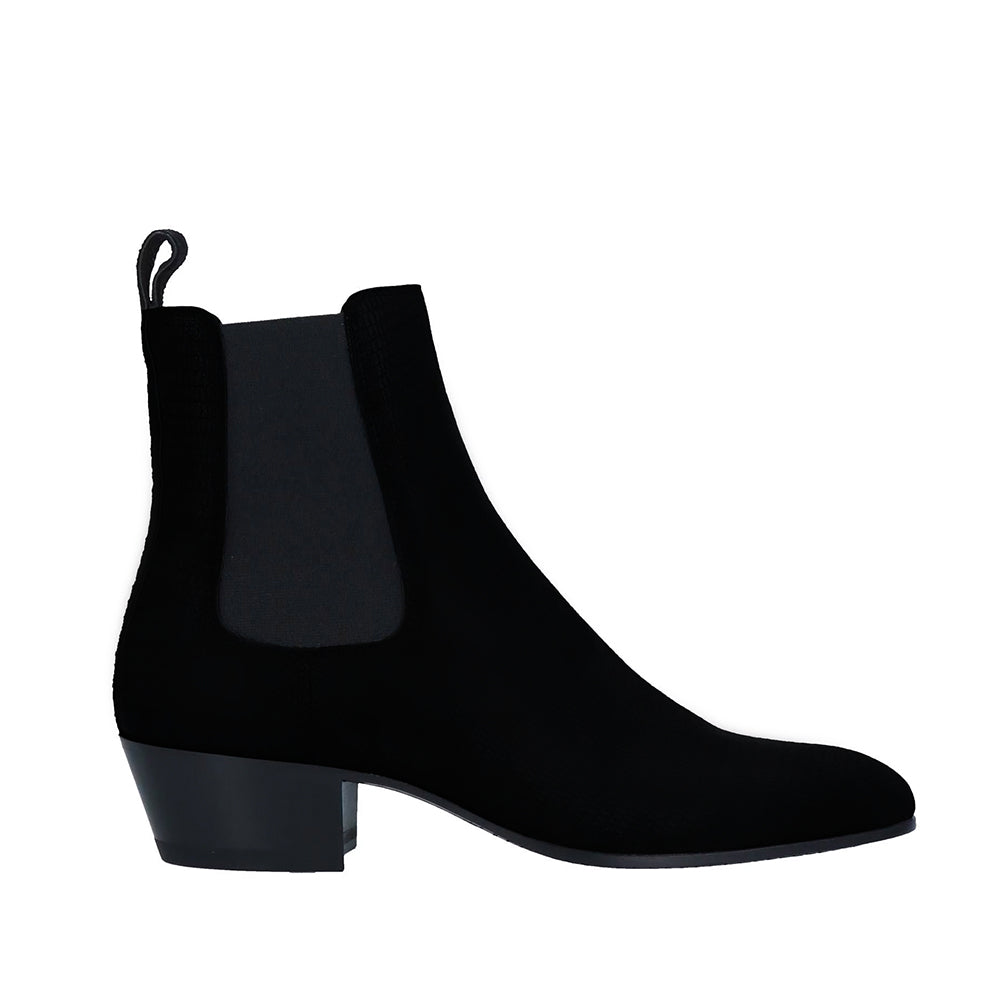 Velvet Cuban Boots