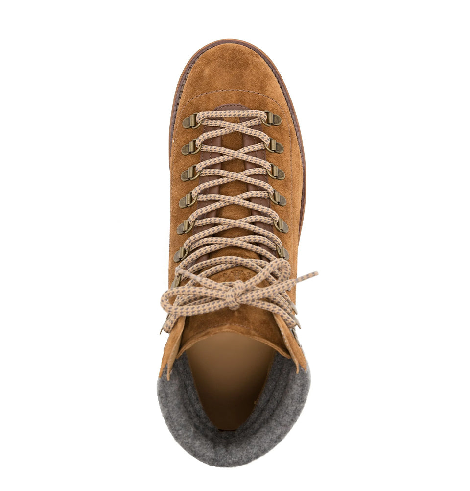 Lace-up suede Ankle Boots