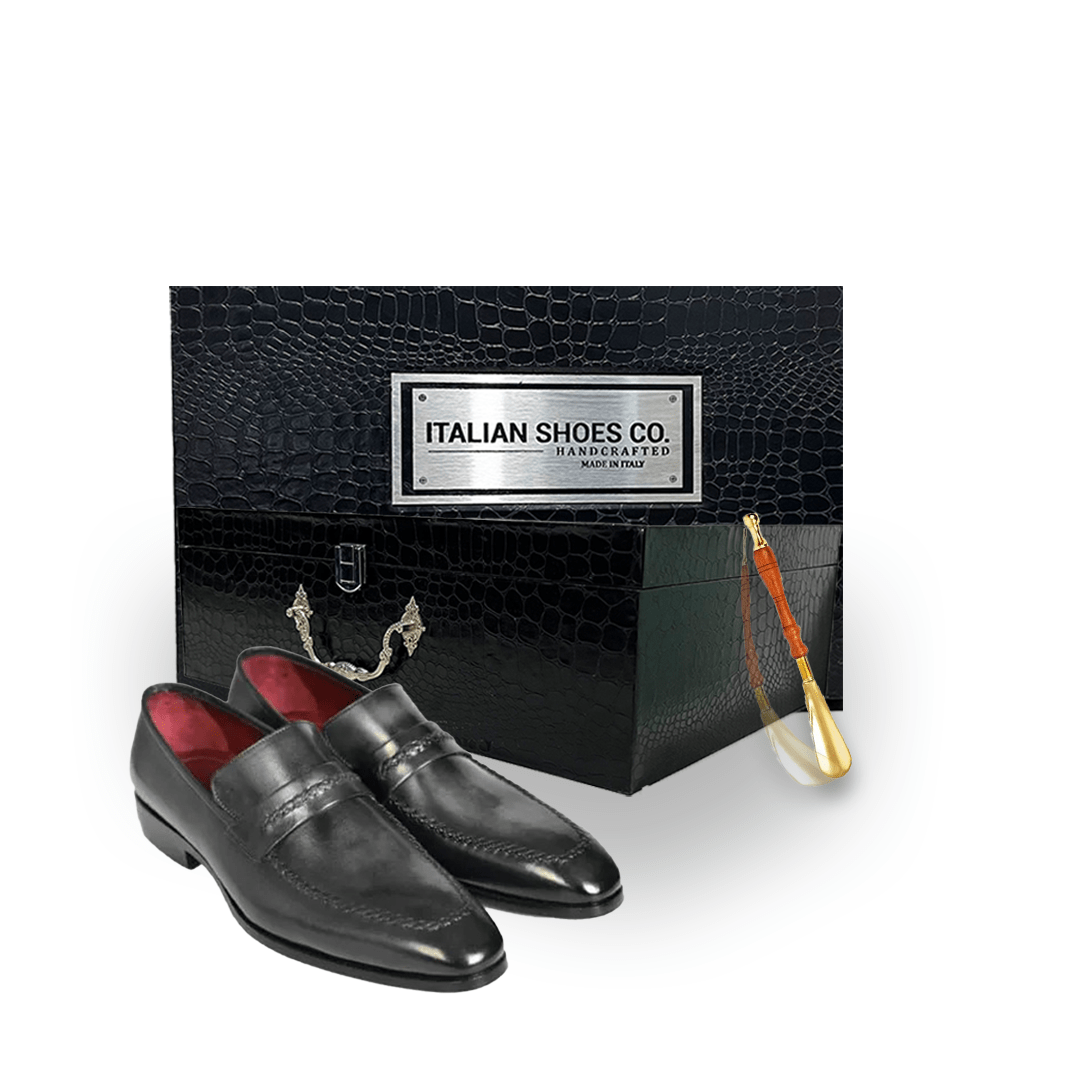 Slip-on Shoes Black Leather